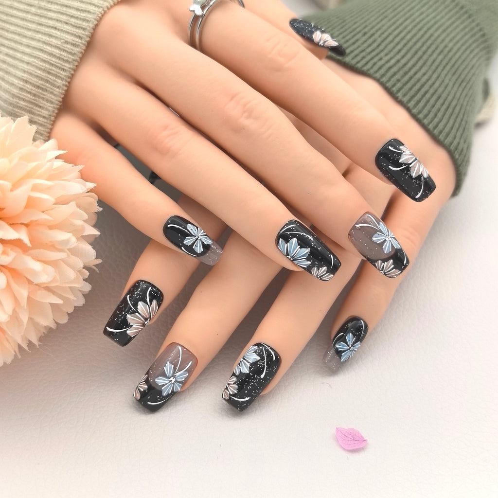 [Midnight Starry Sky] Handmade Premium Press-on Nails