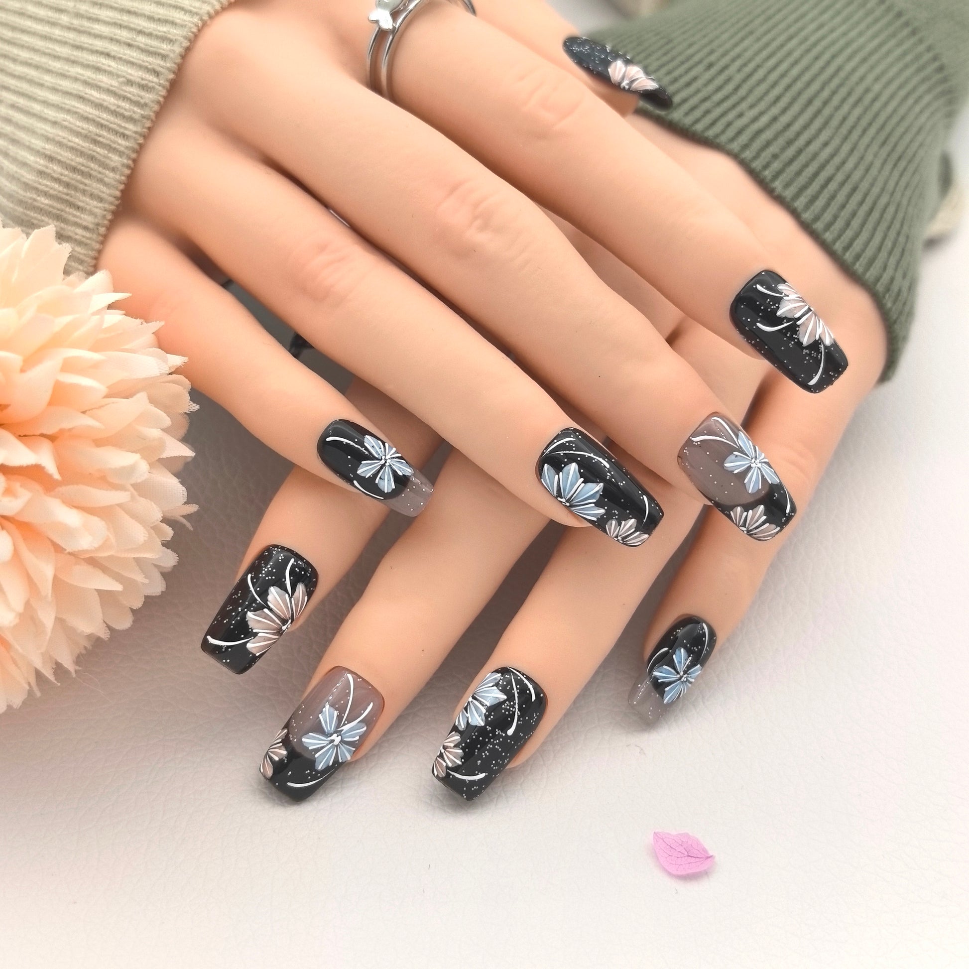 [Midnight Starry Sky] Handmade Premium Press-on Nails