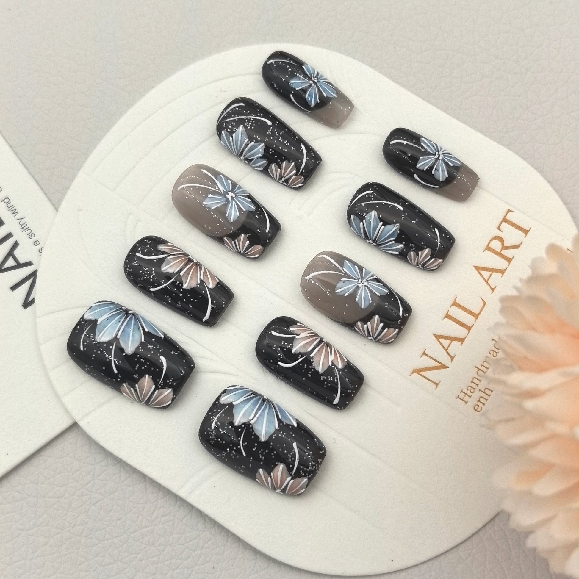 [Midnight Starry Sky] Handmade Premium Press-on Nails