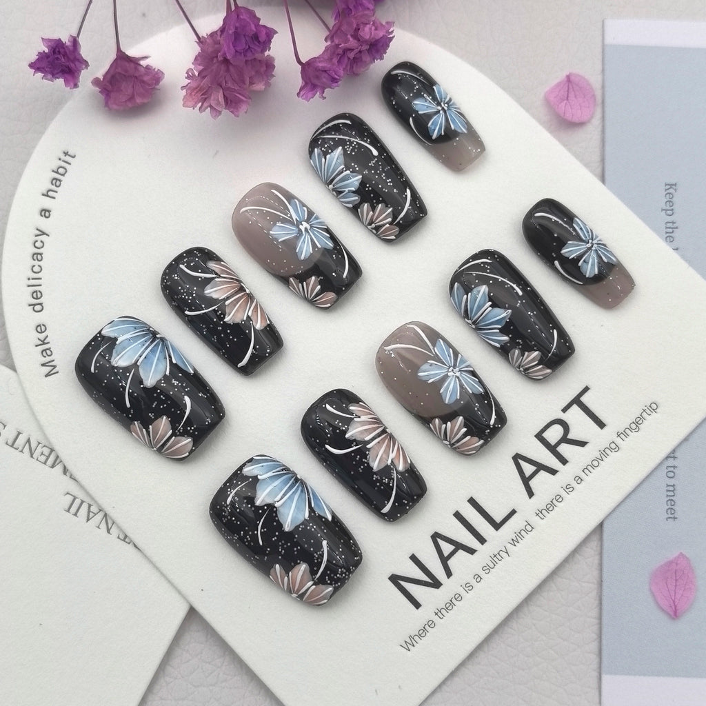 [Midnight Starry Sky] Handmade Premium Press-on Nails
