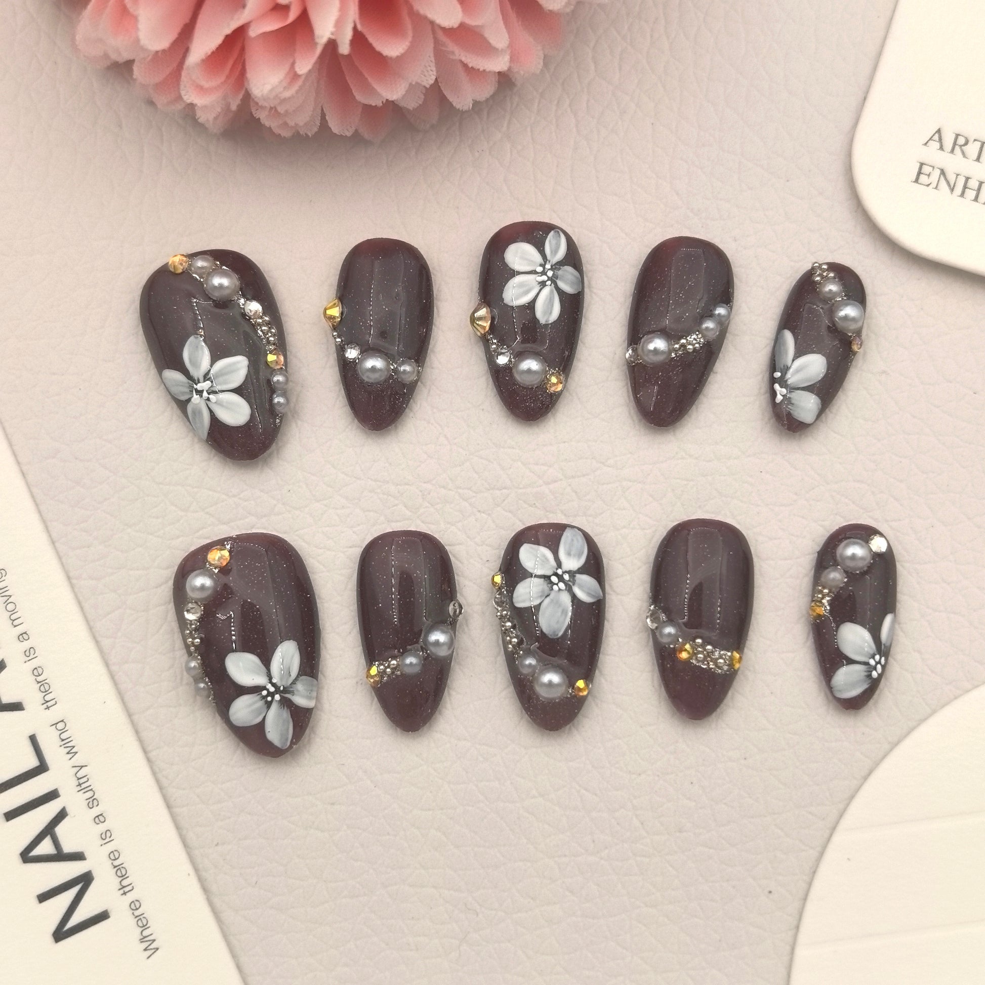 [Exotic Treasure Beads] Handmade Premium Press-on Nails