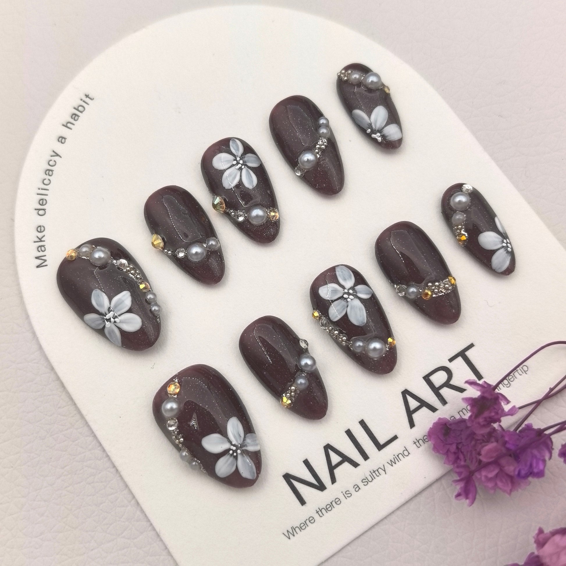 [Exotic Treasure Beads] Handmade Premium Press-on Nails