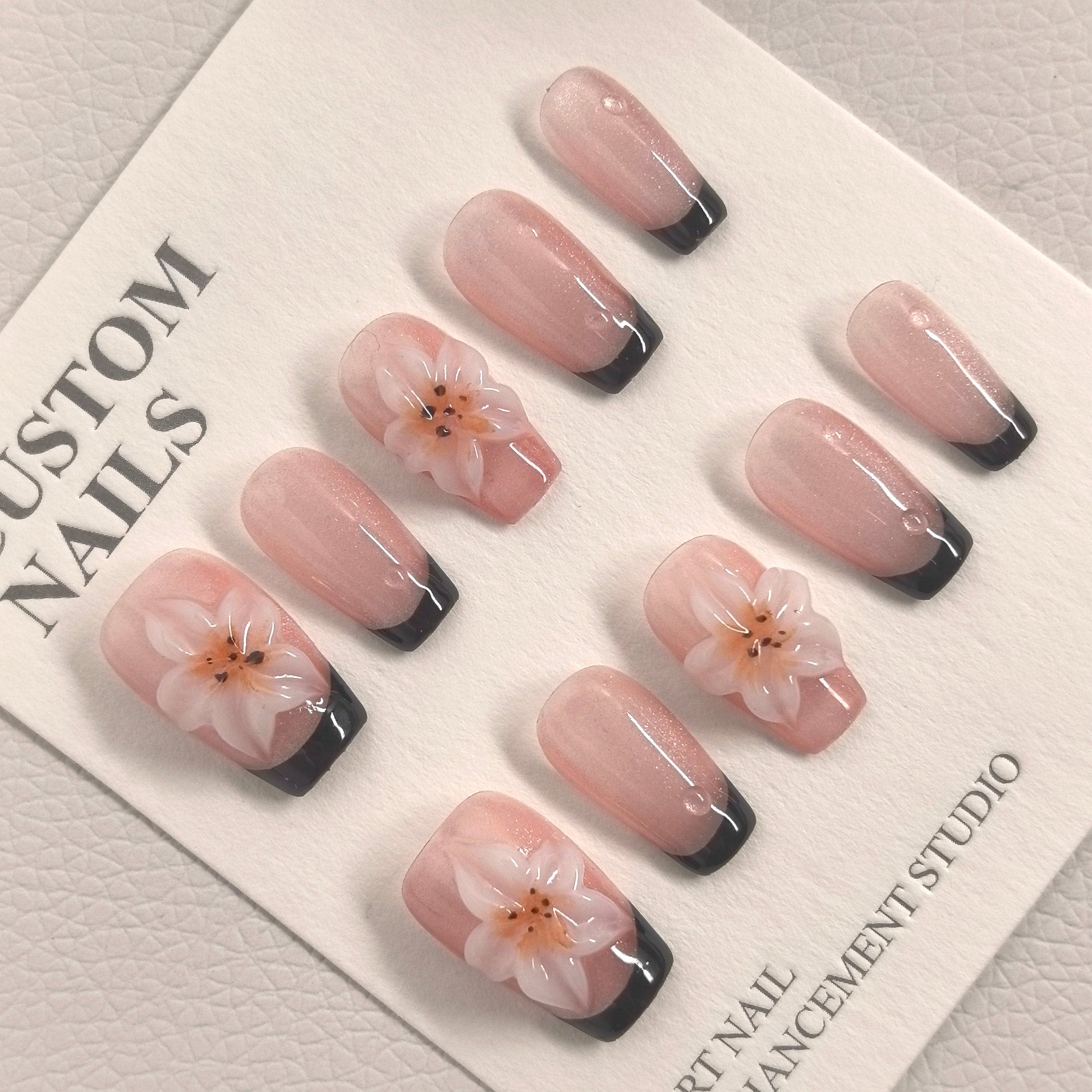 [Fresh & Elegant Floral] Handmade Premium Press-on Nails