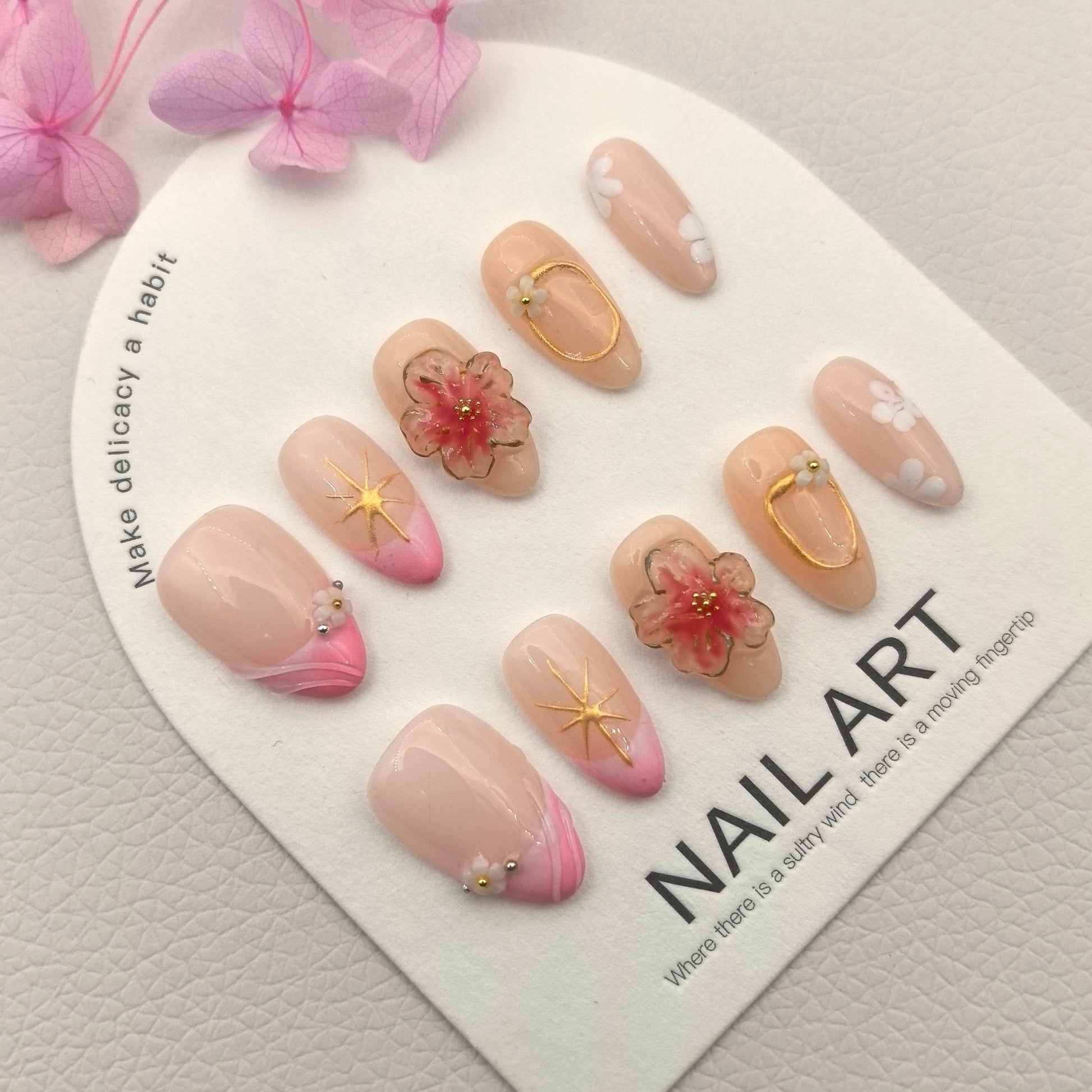 Pastel Icy Translucent 3D Floral