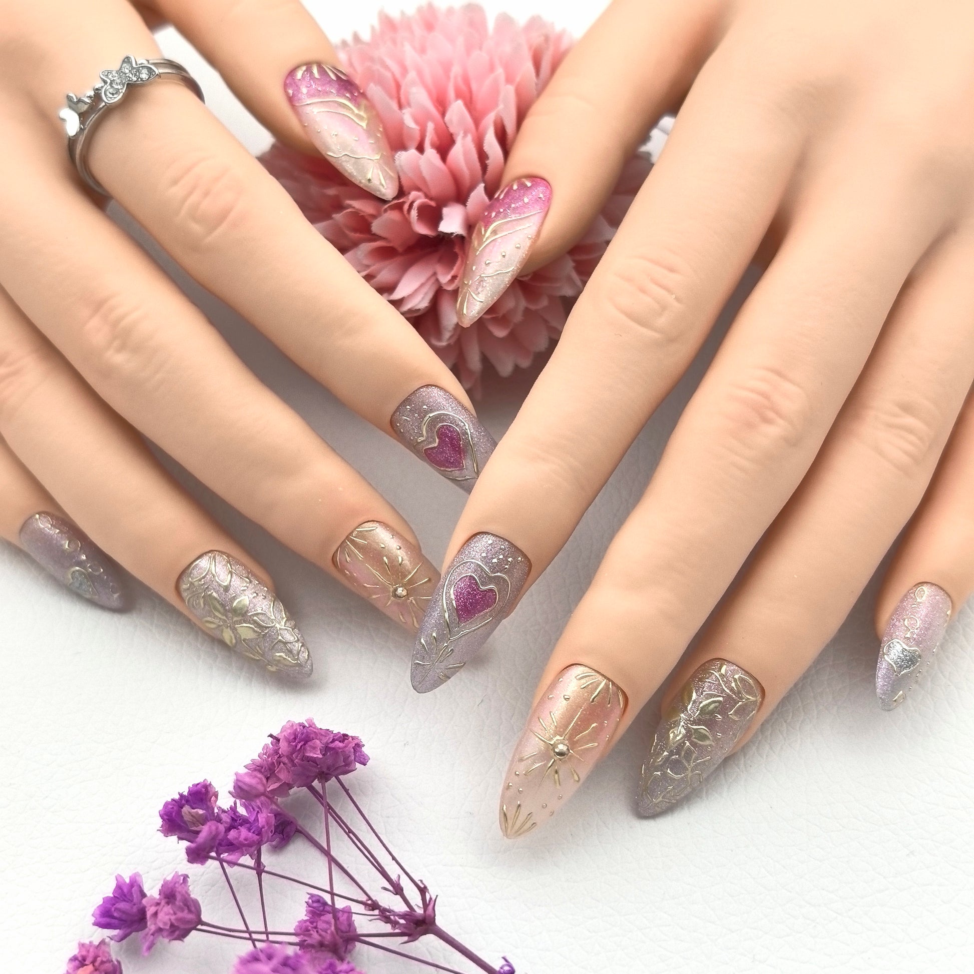 Heart & Golden Floral