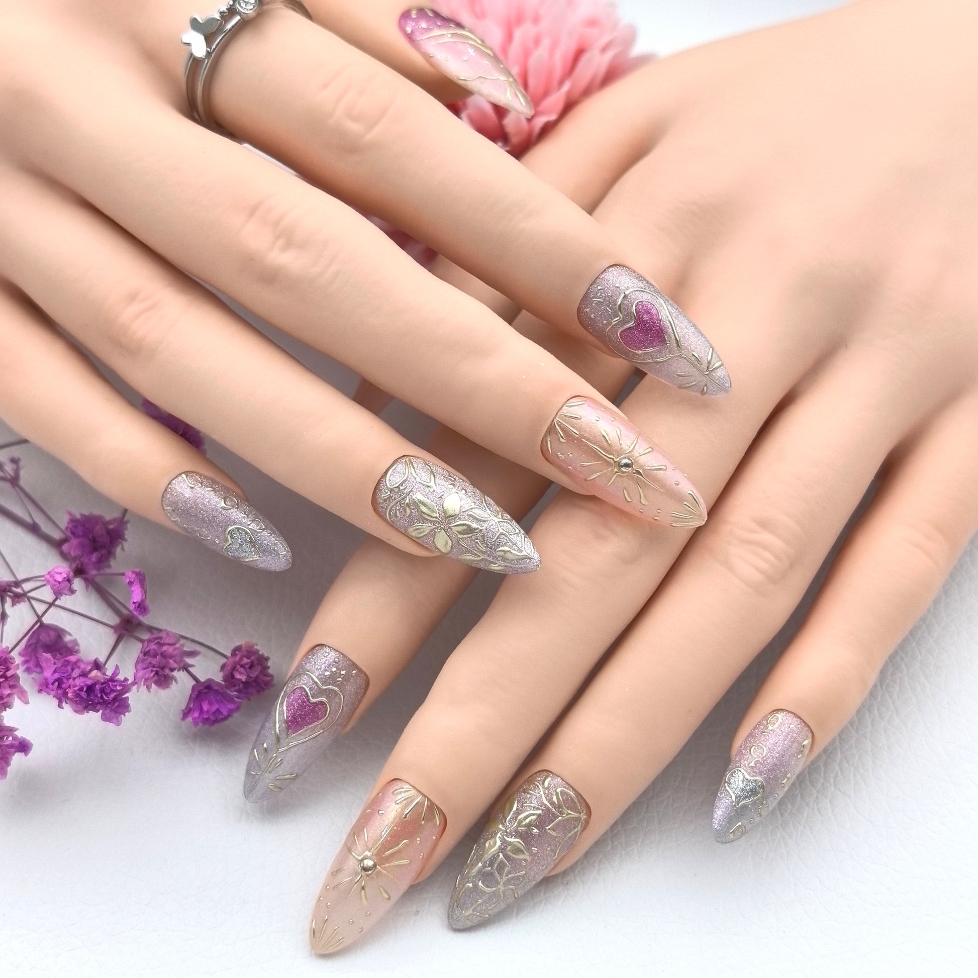 Heart & Golden Floral