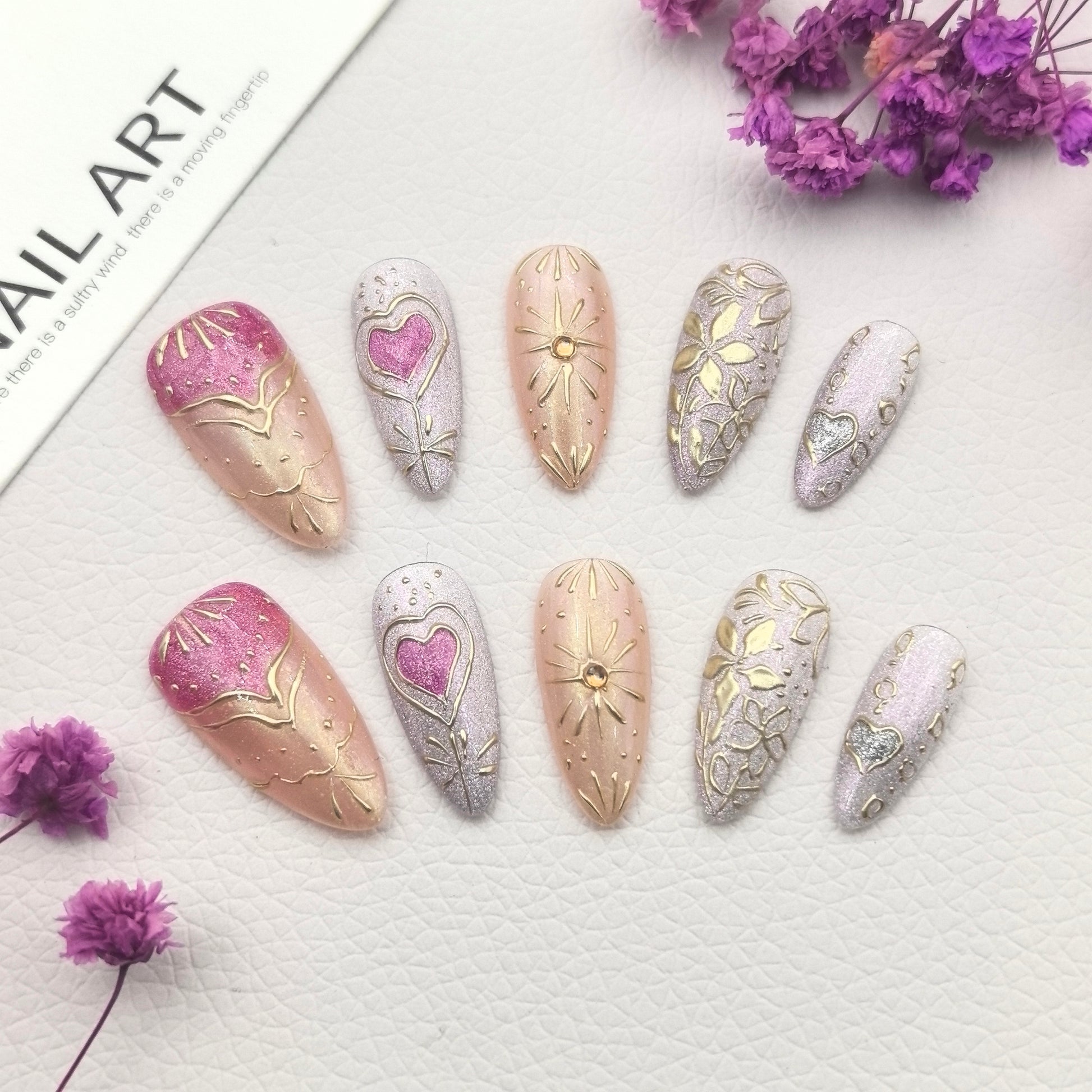 Heart & Golden Floral