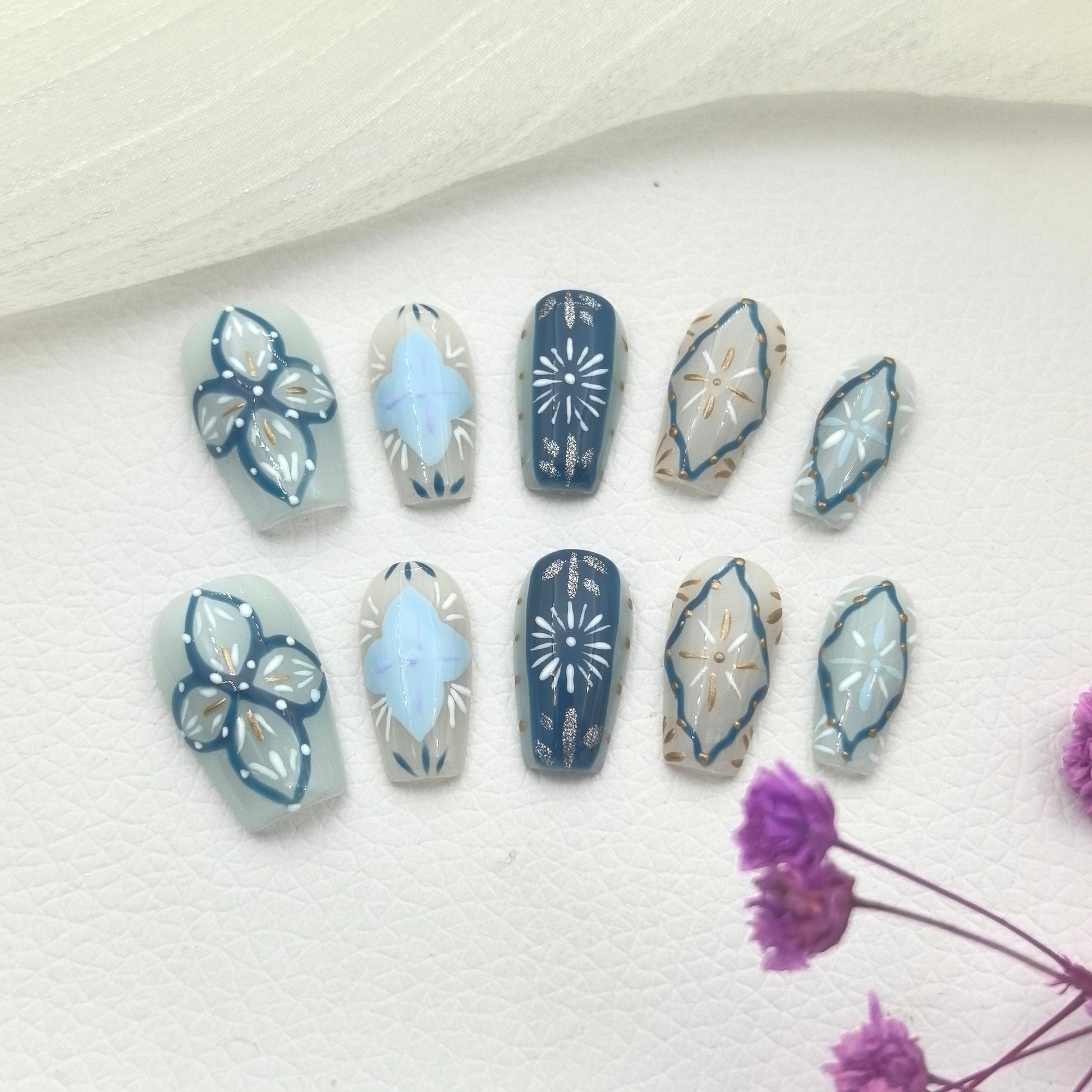 Hand-Painted Geometric