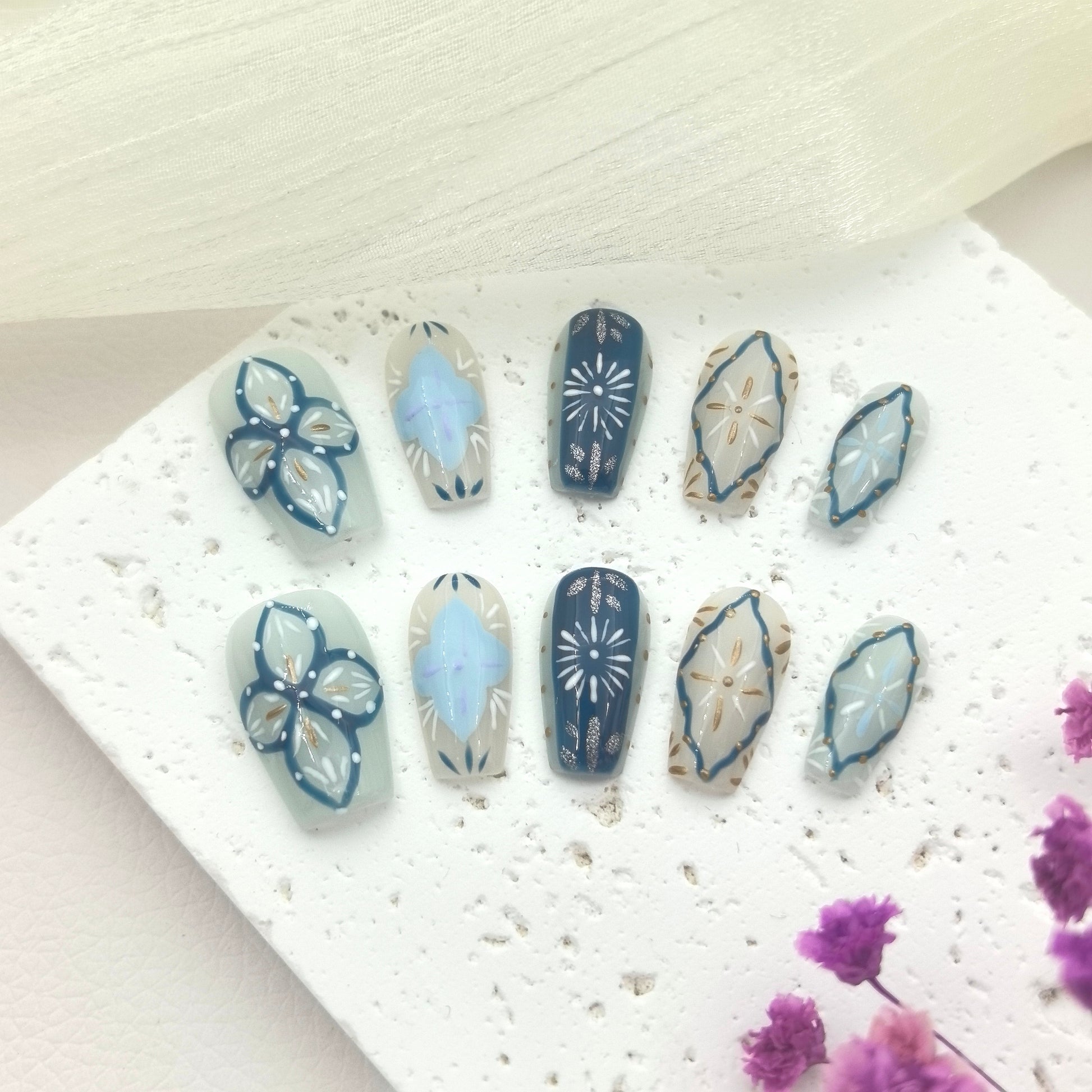 Hand-Painted Geometric