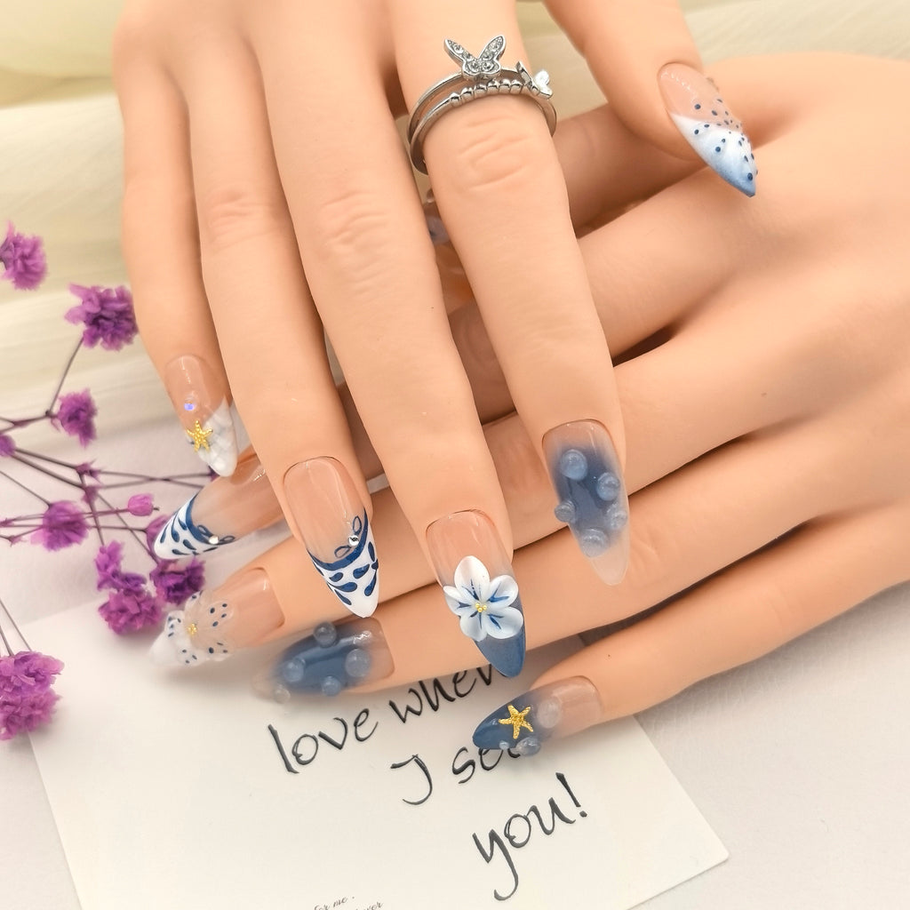 Summer Beach 3D Hand-Sculpted Floral Luxury Artisan