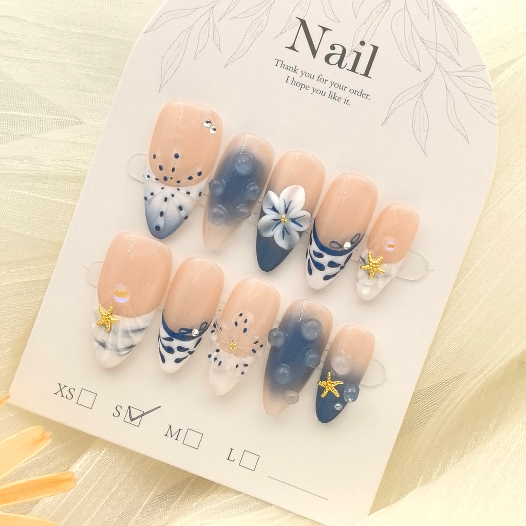 Summer Beach 3D Hand-Sculpted Floral Luxury Artisan